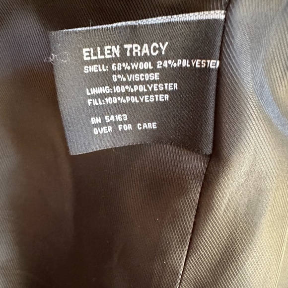 Ellen Tracy Women's Black Wool Coat - Picture 10 of 16